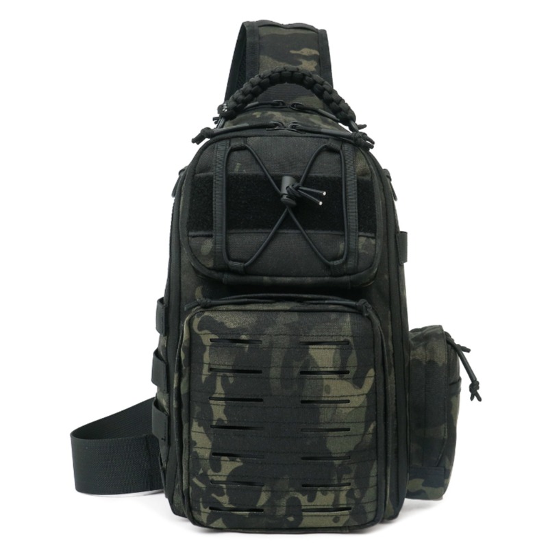 Amazon Large Archer Backpack Laser Cut MOLLE Shoulder Crossbody Riding Chest Bag Slingshot Lua Bag